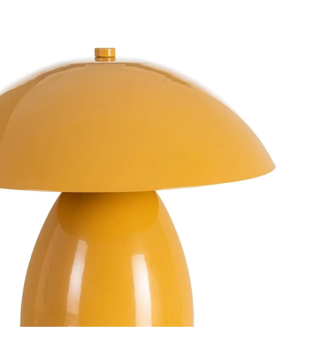 Lampa stołowa POBURNA 25 cm musztardowa*Zona-Design Outlet