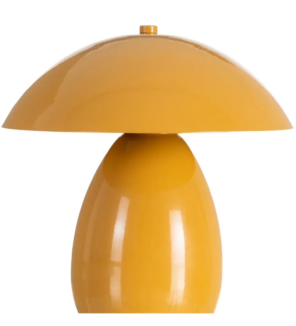 Lampa stołowa POBURNA 25 cm musztardowa*Zona-Design Outlet