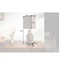 Lampa stołowa Pure Nature brązowa*Invicta Interior Online