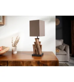 Lampa stołowa Pure Nature brązowa*Invicta Interior Online