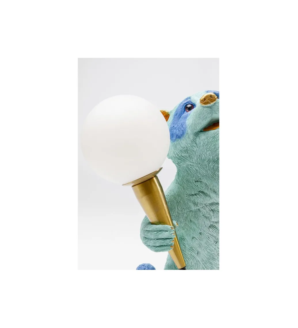 Lampa stołowa RACCOON 31 cm niebieska*KDesign Best