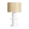 Lampa stołowa RESINA 55 cm biała naturalna*Zona-Design New