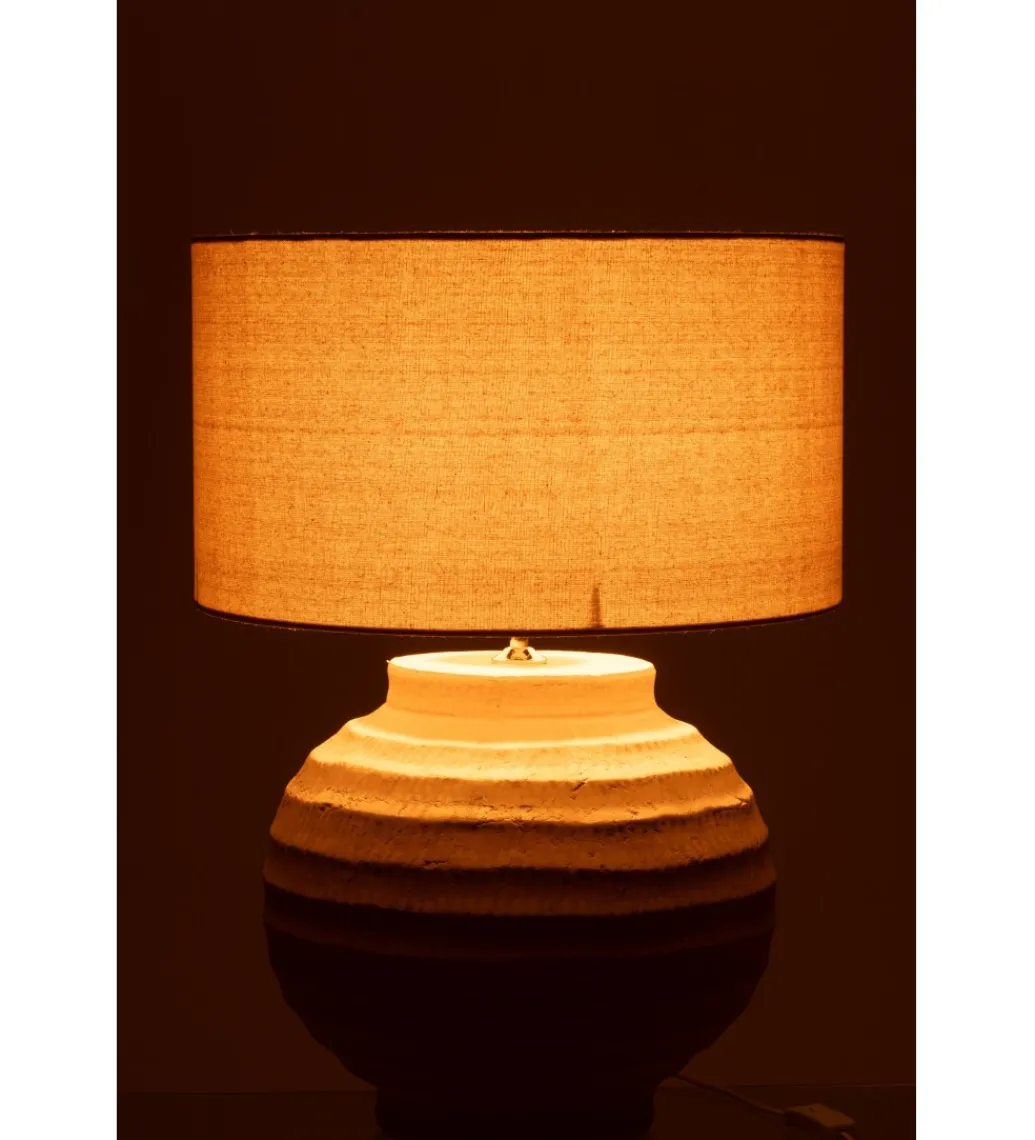Lampa stołowa RETUL 62 cm terrakota beżowa*J-Line Online
