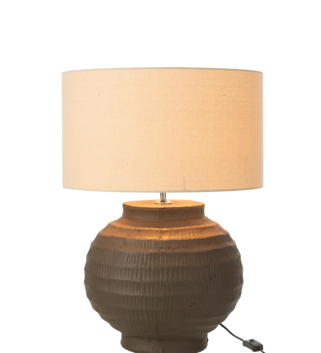 Lampa stołowa RETUL 62 cm terrakota brązowa*J-Line Sale