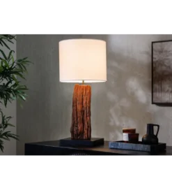 Lampa stołowa ROUSILIQUE 60 cm drewno dryfujące*Invicta Interior Clearance