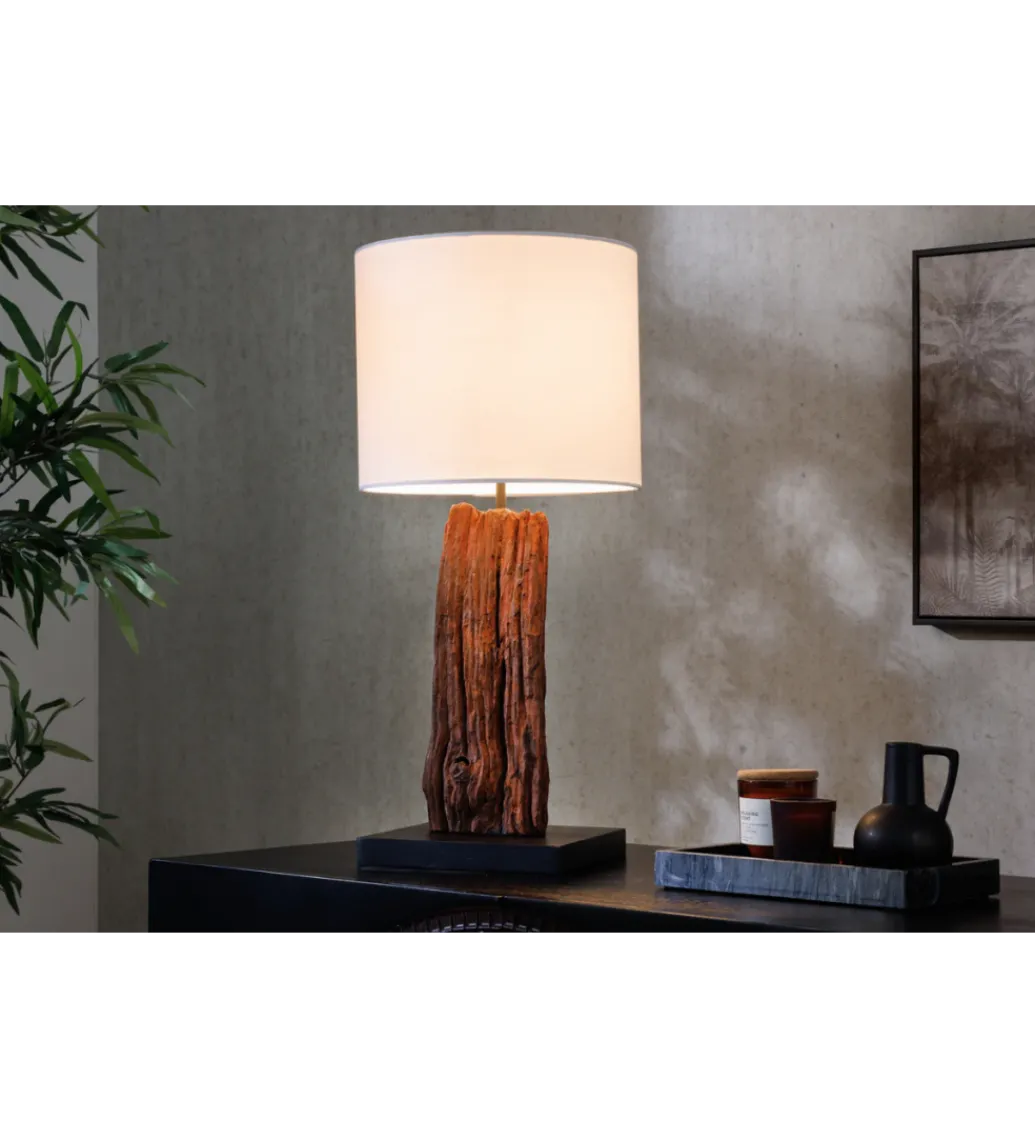Lampa stołowa ROUSILIQUE 60 cm drewno dryfujące*Invicta Interior Clearance