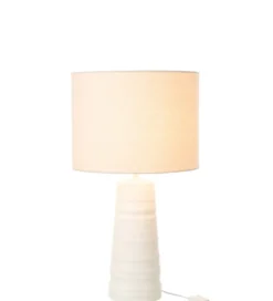 Lampa stołowa SCADY 63 cm terrakota biała*J-Line