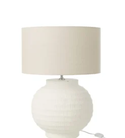 Lampa stołowa SCADY 62 cm terrakota biała*J-Line New
