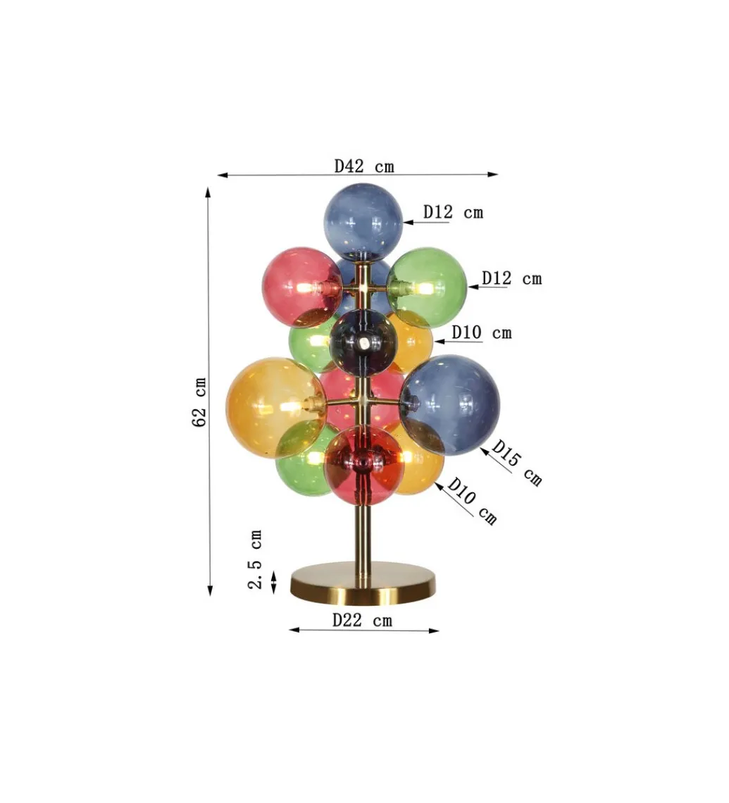 Lampa stołowa SCALA BALLS 62 cm wielokolorowe*KDesign Clearance