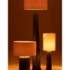 Lampa stołowa SHARY 70 cm drewno ailanthus czarna*J-Line Hot