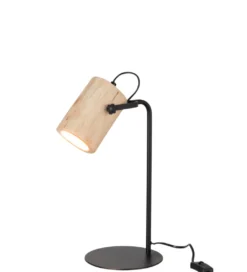 Lampa stołowa SILAS 42 cm czarna naturalna*J-Line Sale