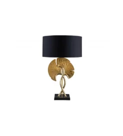 Lampa stołowa SORIA 40 cm czarno złota*Invicta Interior Hot