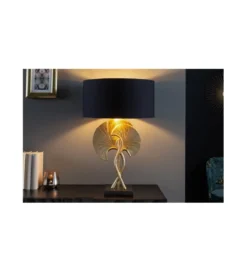 Lampa stołowa SORIA 40 cm czarno złota*Invicta Interior Hot