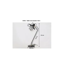 Lampa stołowa SPEAKER 54 cm czarna*KDesign
