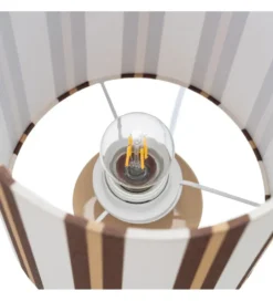 Lampa stołowa STRIPENMA 43 cm beżowa kremowa*Zona-Design Hot