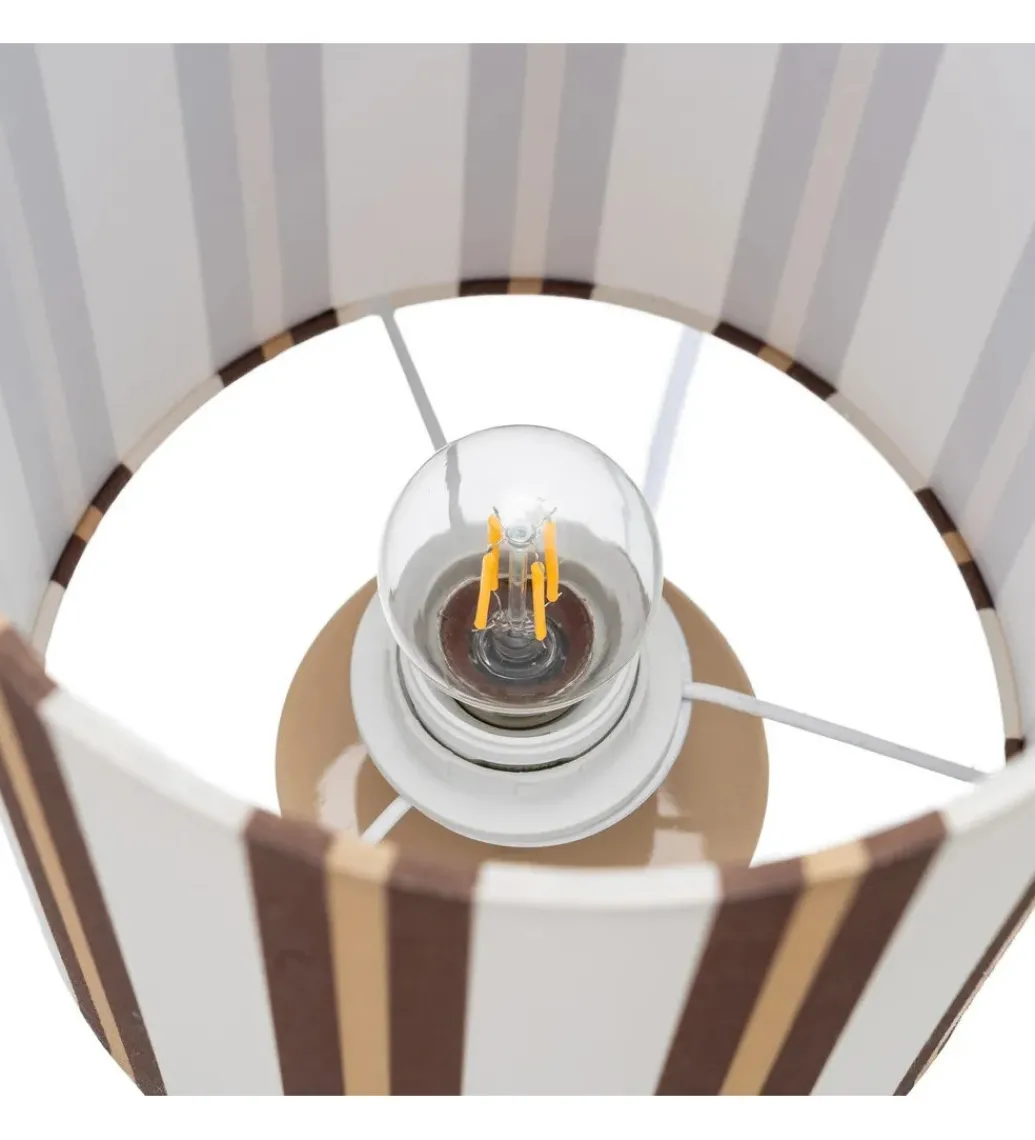 Lampa stołowa STRIPENMA 43 cm beżowa kremowa*Zona-Design Hot