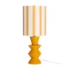 Lampa stołowa STRIPENMA 43 cm musztardowa kremowa*Zona-Design Online