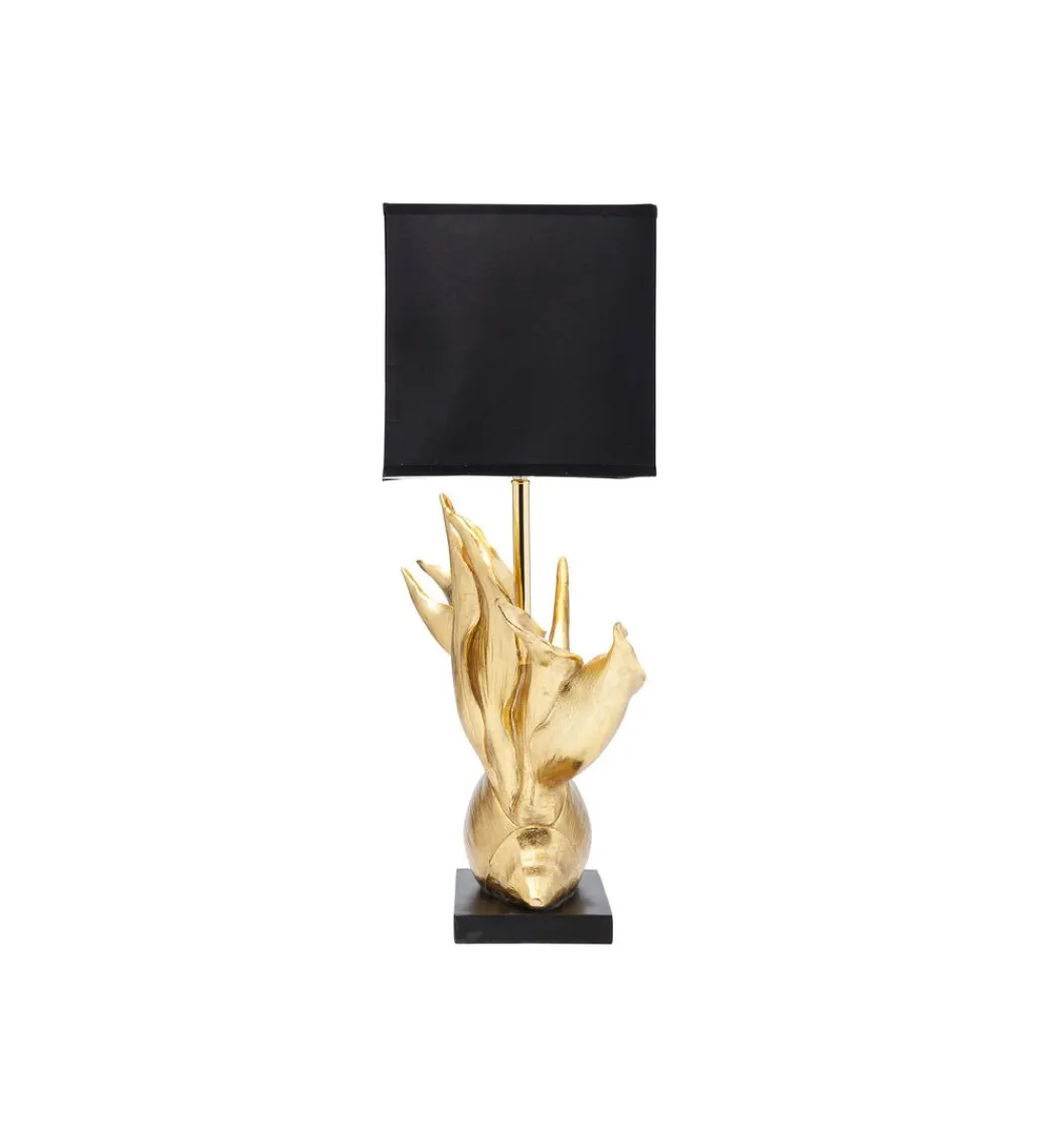Lampa stołowa TROPICAL 65 cm złota*KDesign Discount