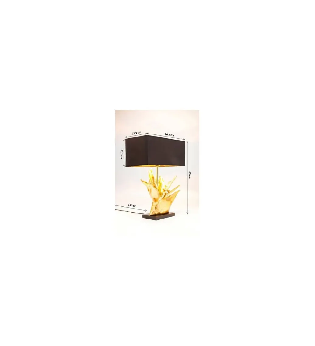 Lampa stołowa TROPICAL 65 cm złota*KDesign Discount