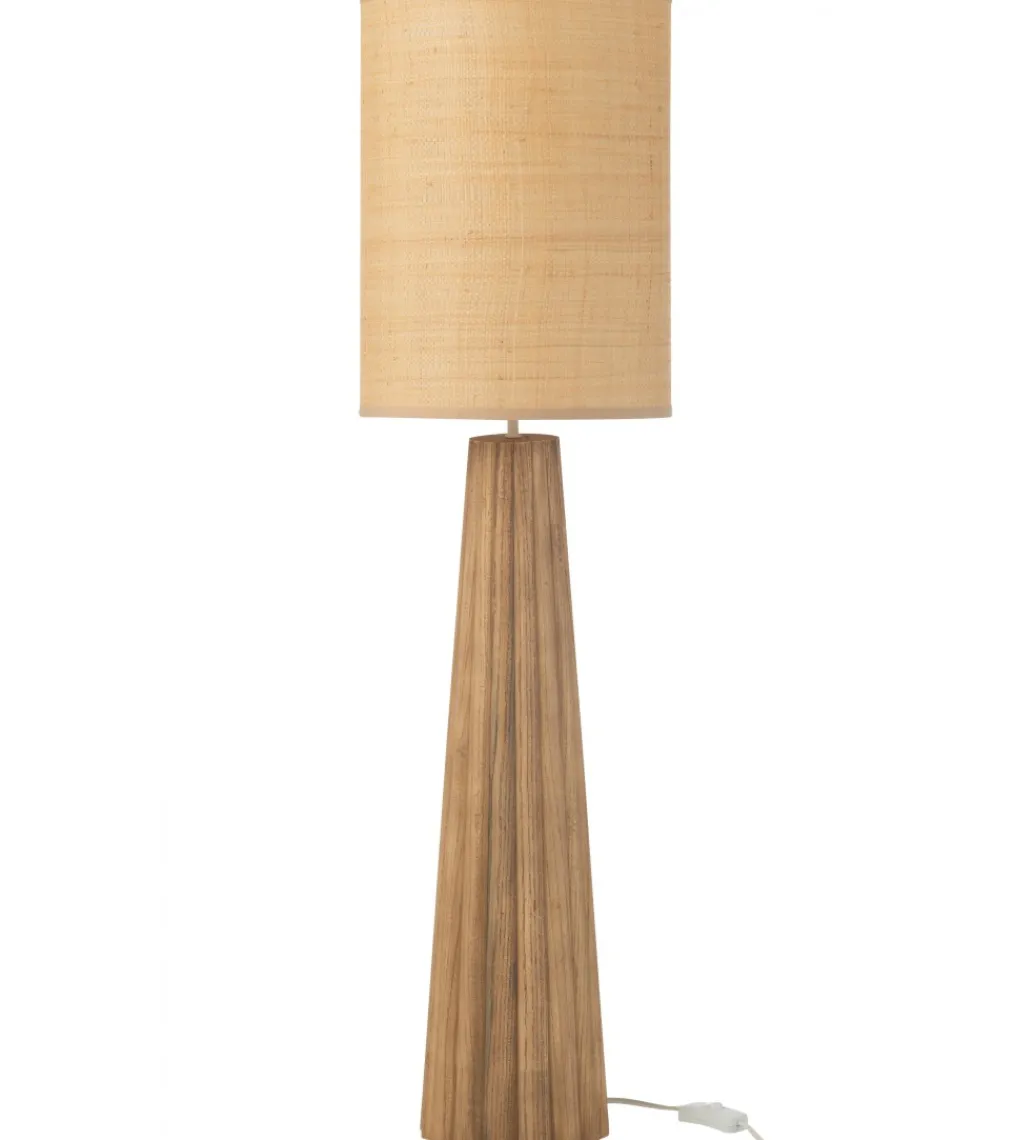Lampa stołowa UMBRELLA 100 cm drewno ailantus naturalna*J-Line Discount