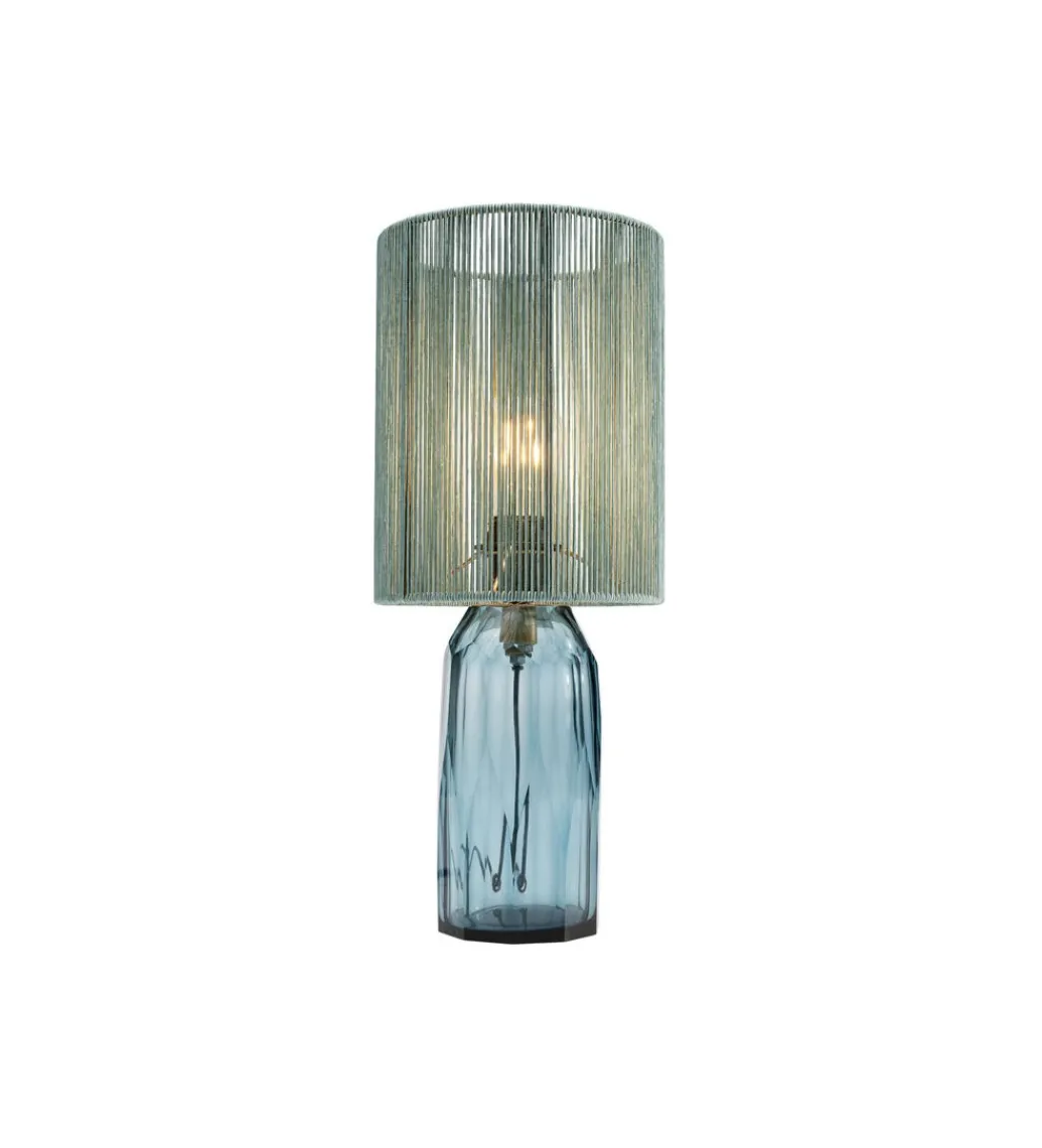 Lampa stołowa VECCHIO 42 cm niebieska*KDesign Clearance