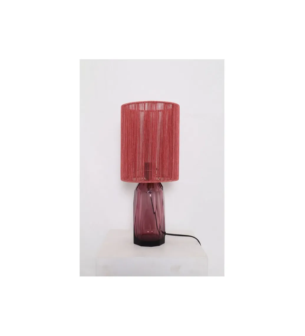 Lampa stołowa VECCHIO 42 cm różowa*KDesign Best