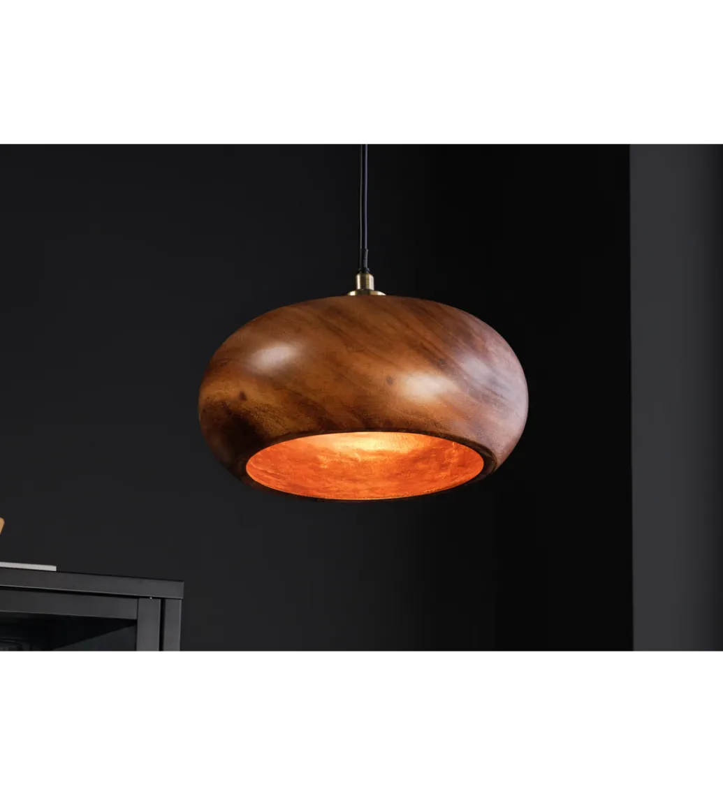 Lampa wisząca ALVA 25 cm drewno akacja*Invicta Interior - przedsprzedaż Discount