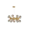 Lampa wisząca ATOMIC BALLS 74 cm złota*KDesign New