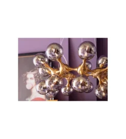 Lampa wisząca ATOMIC BALLS 74 cm złota*KDesign New