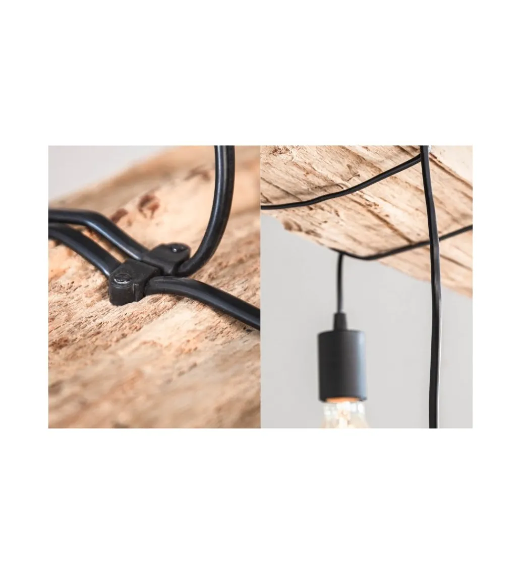 Lampa wisząca Barracuda 73 cm naturalna*Invicta Interior - przedsprzedaż Outlet