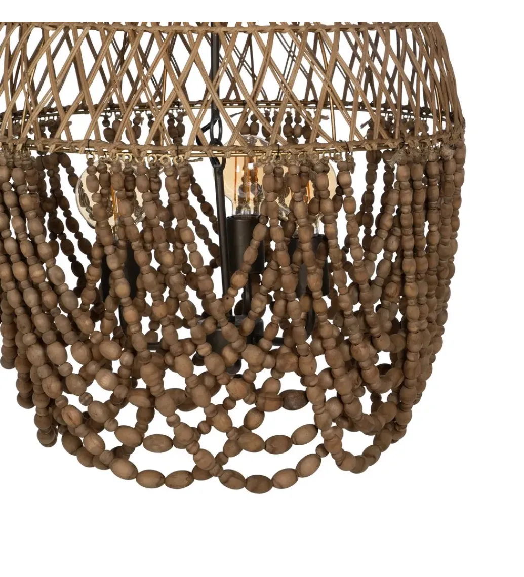 Lampa wisząca BEADINGO 62 cm naturalny*Zona-Design Best