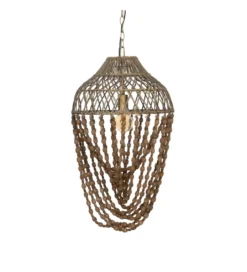 Lampa wisząca BEADINGO 76 cm naturalny*Zona-Design Online