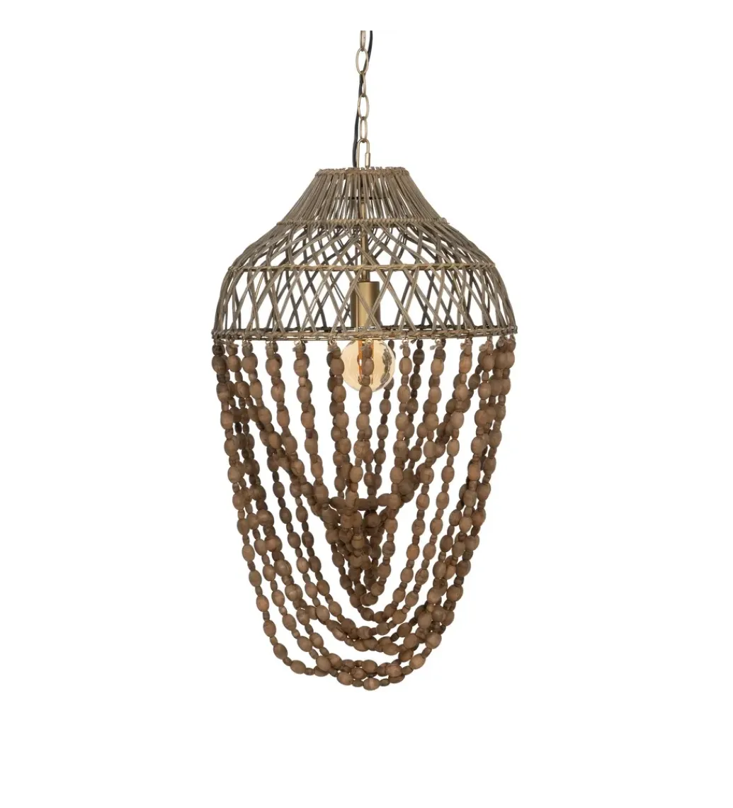 Lampa wisząca BEADINGO 76 cm naturalny*Zona-Design Online