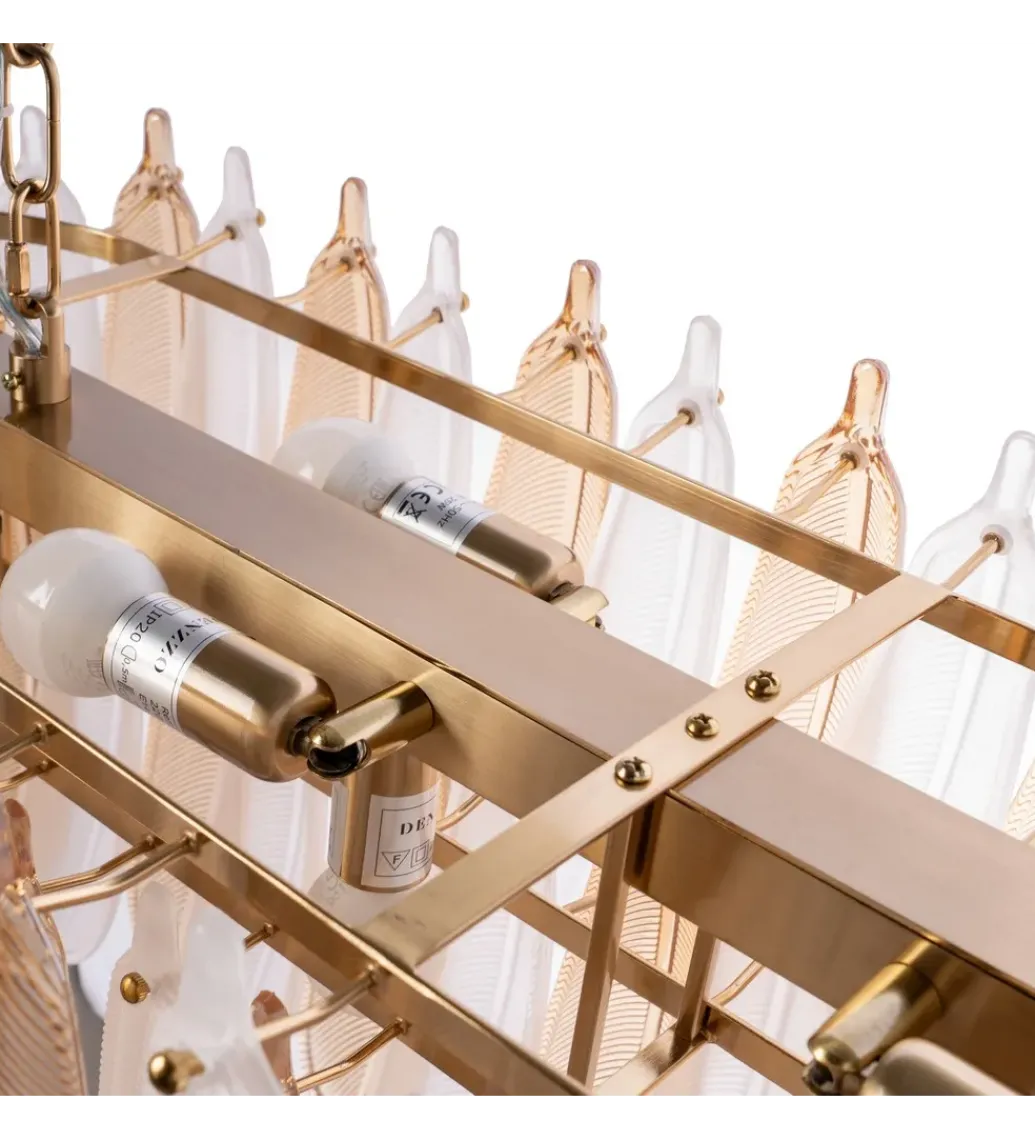 Lampa wisząca BEGAN 100 cm champagne*DENZO Sale