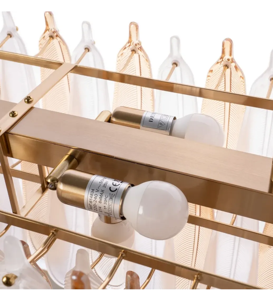 Lampa wisząca BEGAN 100 cm champagne*DENZO Sale