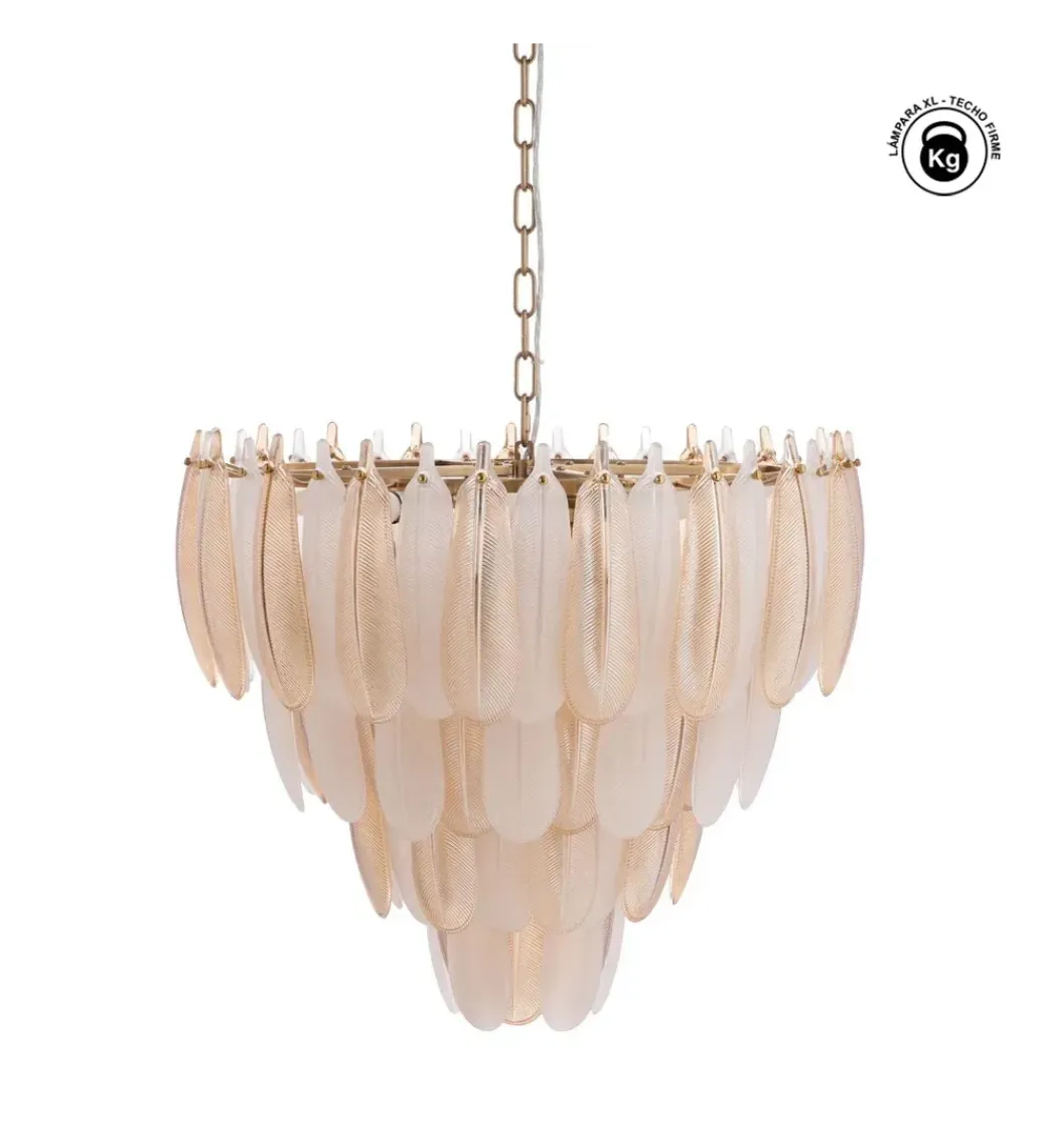 Lampa wisząca BEGAN 60 cm champagne*DENZO Online