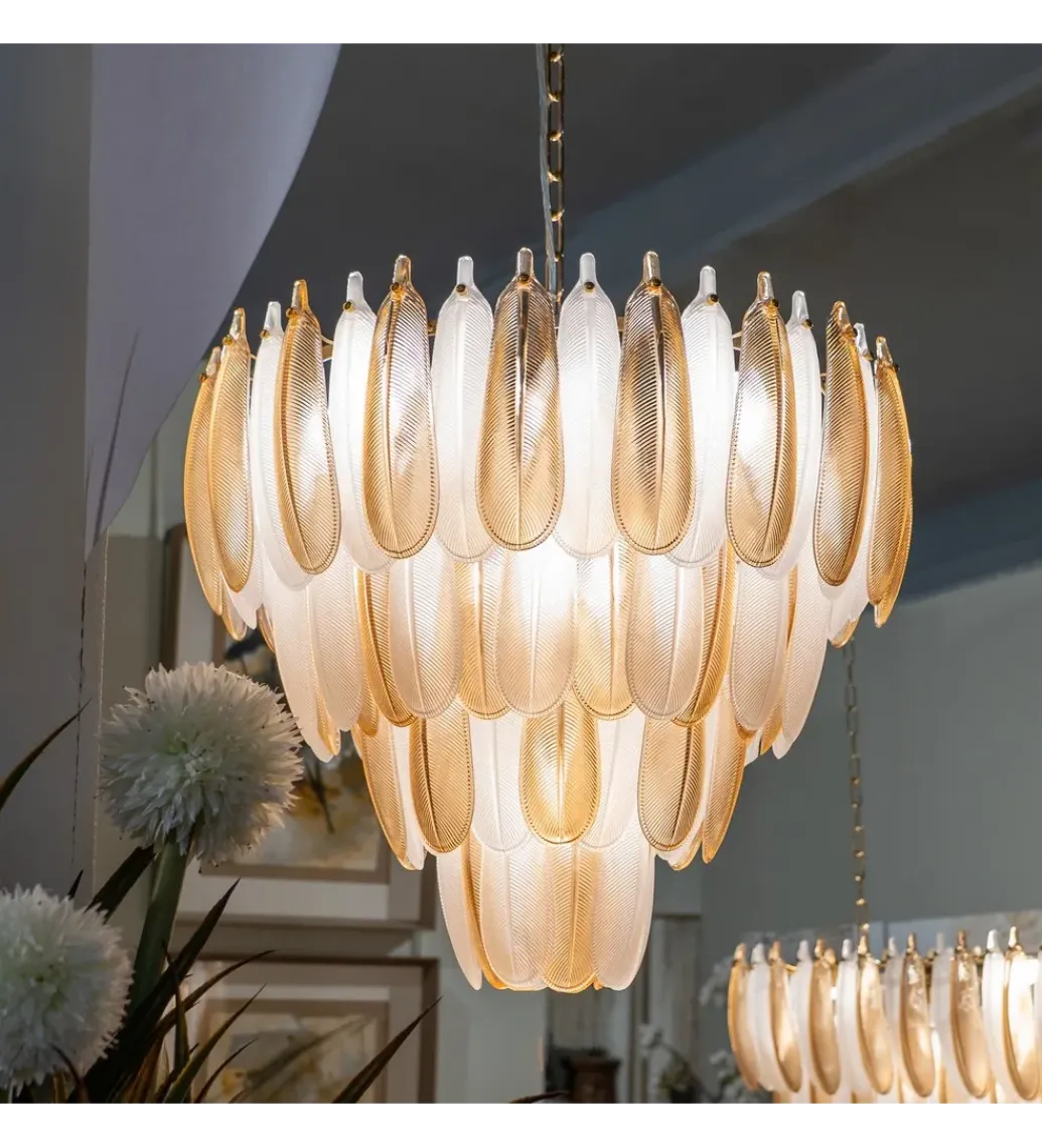 Lampa wisząca BEGAN 60 cm champagne*DENZO Online