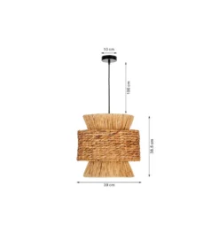 Lampa wisząca CAMPO 39 cm naturalna*KDesign Clearance