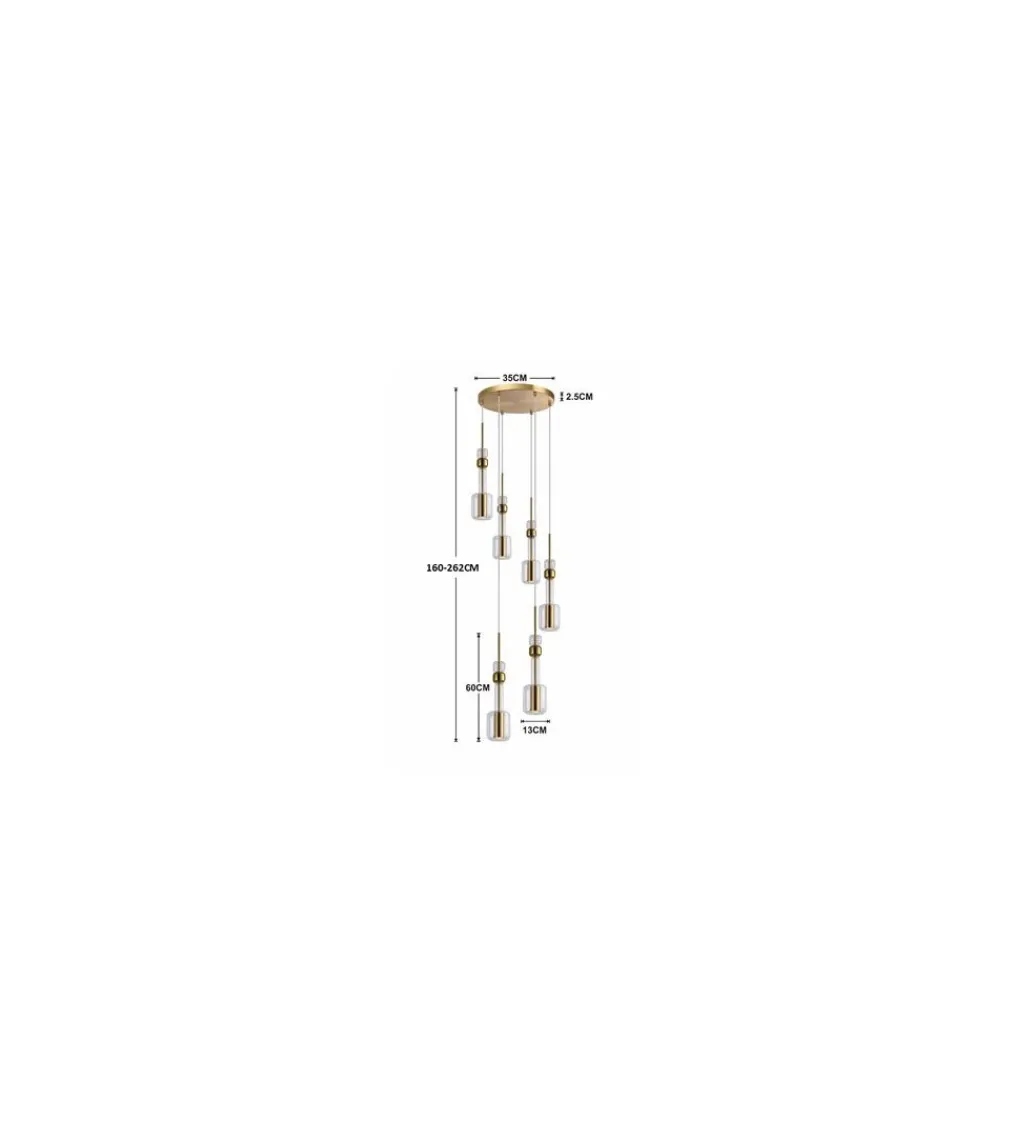 Lampa wisząca CANDY BAR 44 cm złota*KDesign Sale