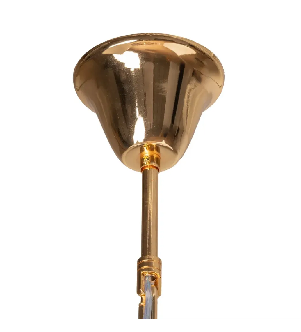 Lampa wisząca CELINK 80 cm złoto szara*DENZO Best