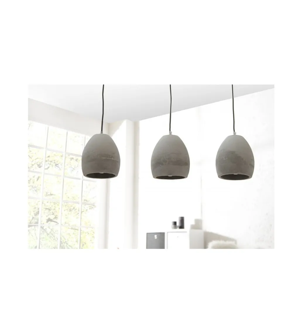 Lampa wisząca Cement grau 3er Beton*Invicta Interior Best