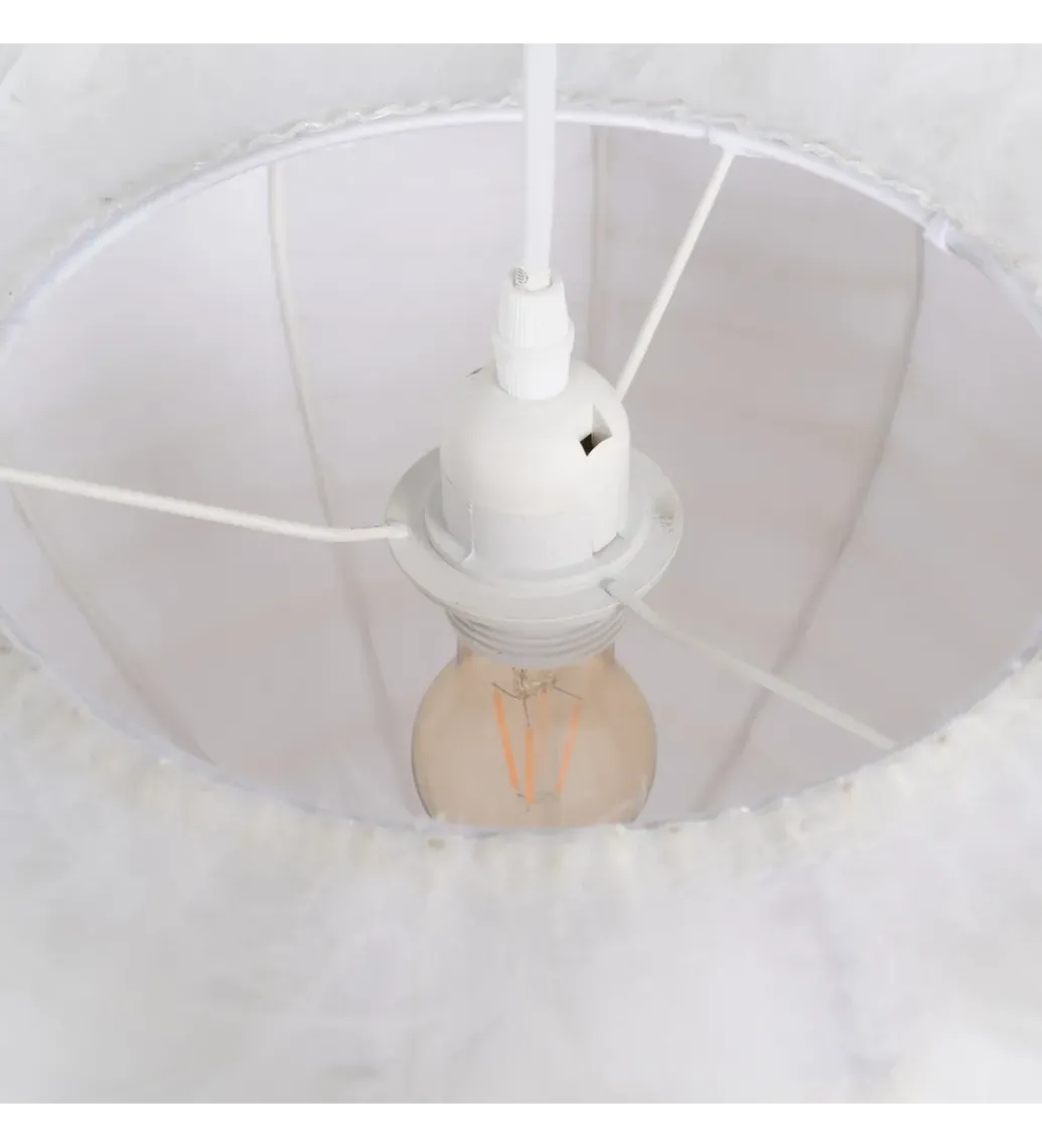 Lampa wisząca CLOUDI 40 cm Pióro biała*Zona-Design Hot