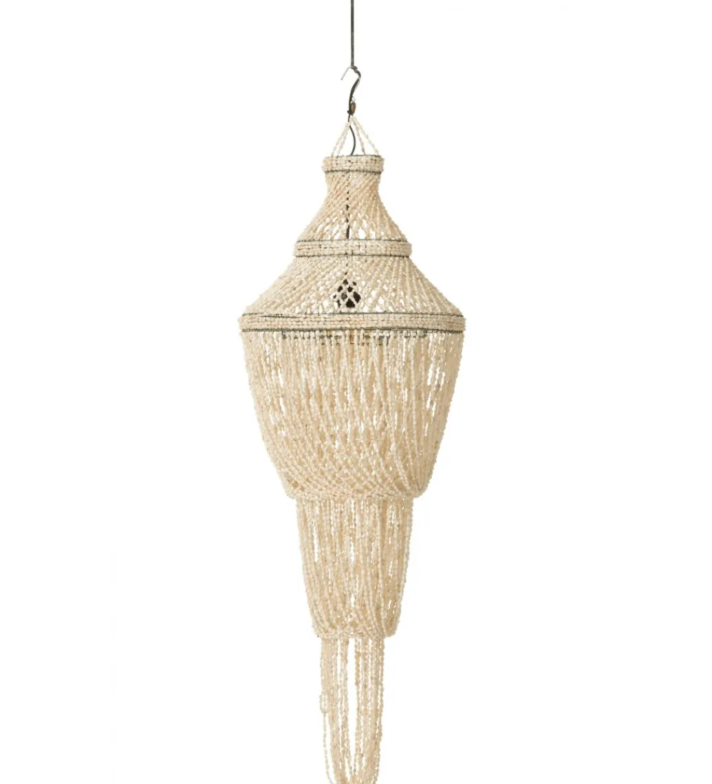 Lampa wisząca Daisy shell 51 cm naturalna*J-Line Sale