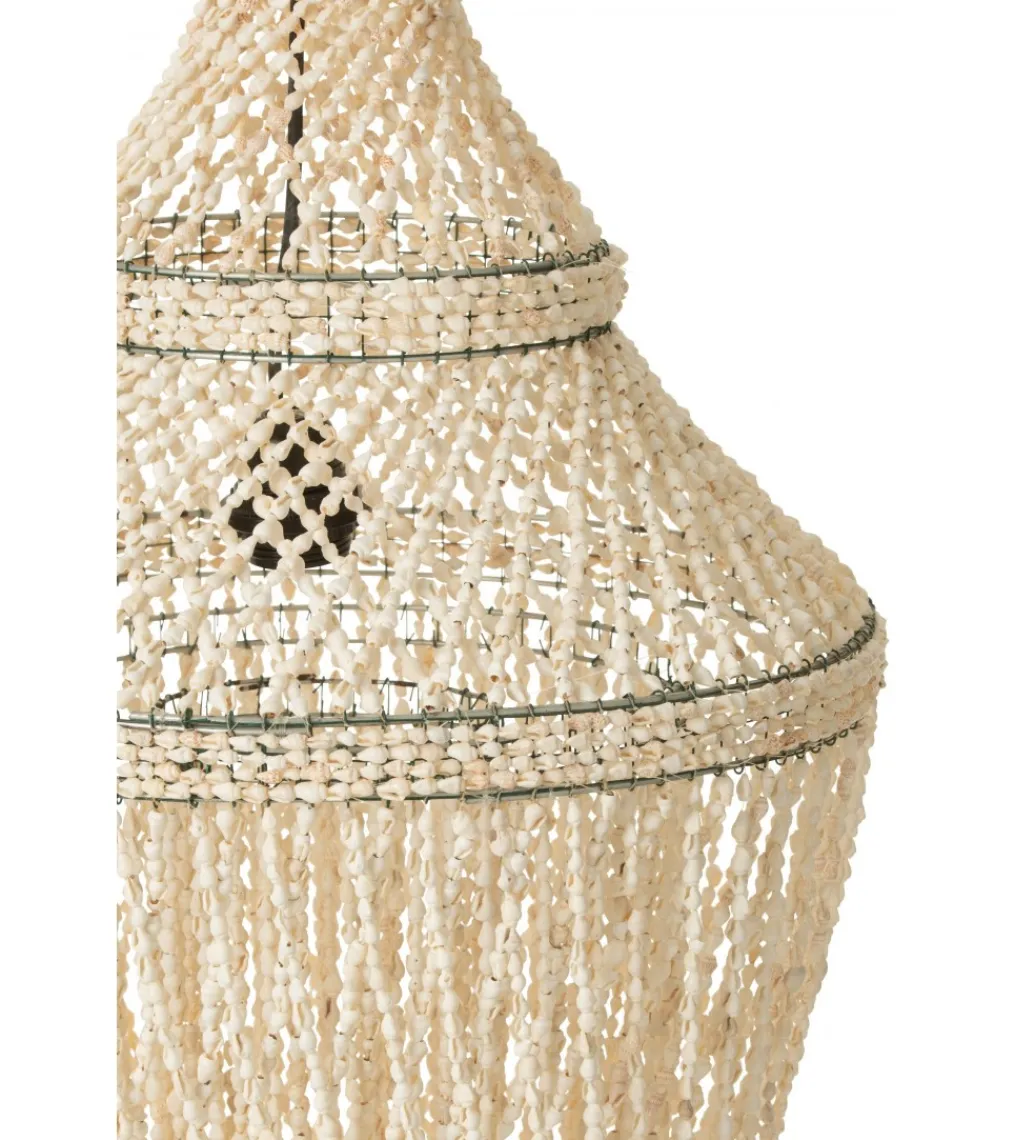 Lampa wisząca Daisy shell 51 cm naturalna*J-Line Sale
