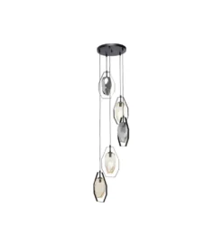 Lampa wisząca Diamond Fever Spiral 42 cm czarna*KDesign Online