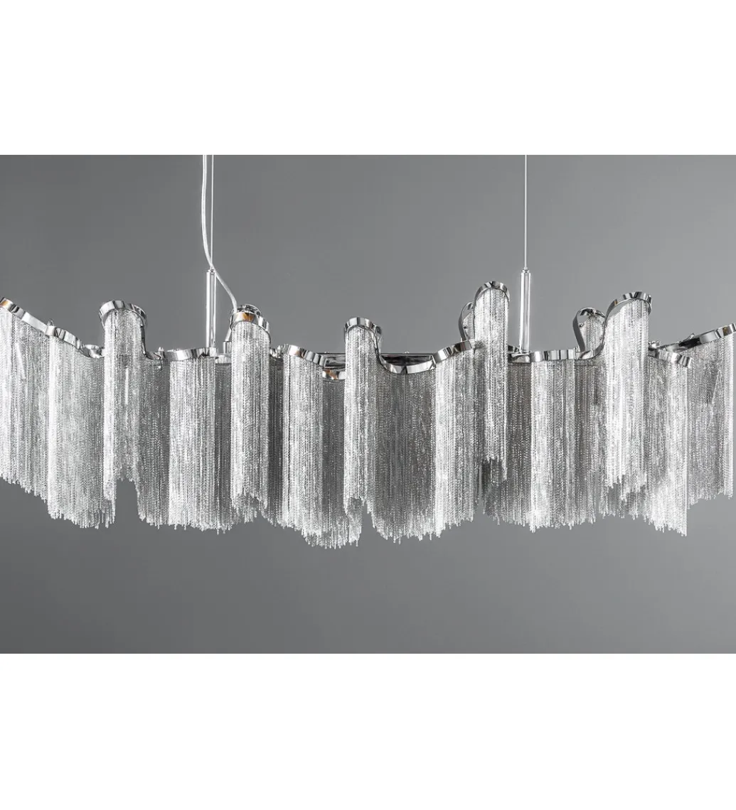 Lampa wisząca Elegance 118 cm srebrna*Invicta Interior Outlet