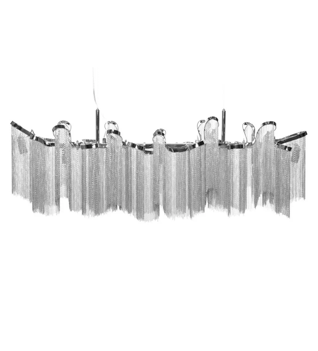 Lampa wisząca Elegance 118 cm srebrna*Invicta Interior Outlet