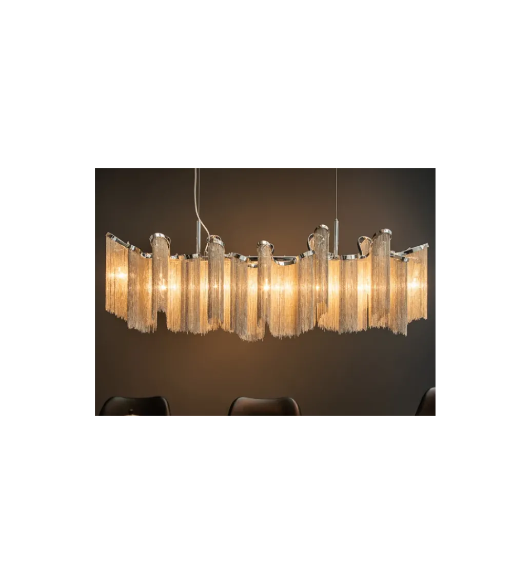Lampa wisząca Elegance 118 cm srebrna*Invicta Interior Outlet