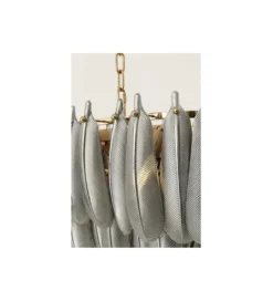 Lampa wisząca FEATHER 95 cm szara*KDesign Outlet