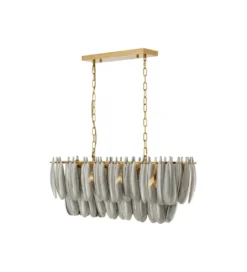Lampa wisząca FEATHER 95 cm szara*KDesign Outlet